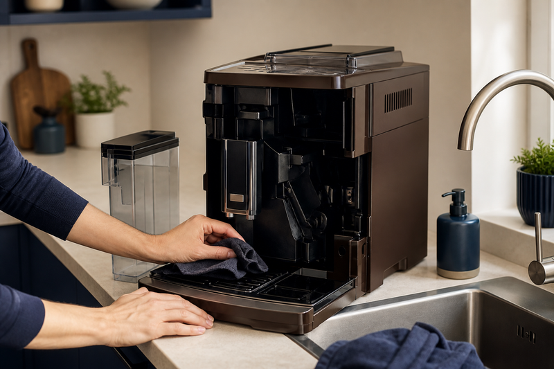 How to Clean De'Longhi Magnifica: Daily, Weekly, Milk, and Descaling Care cover