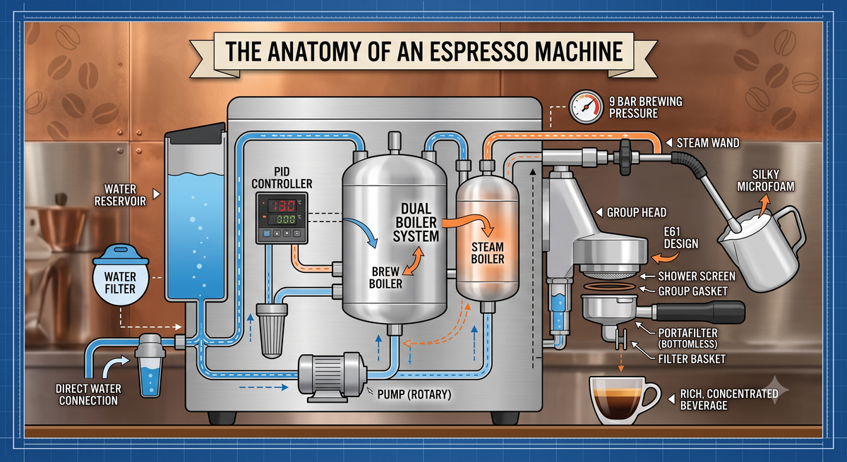Espresso Machine Components: The Complete Guide to Understanding Every Part of an Espresso Machine