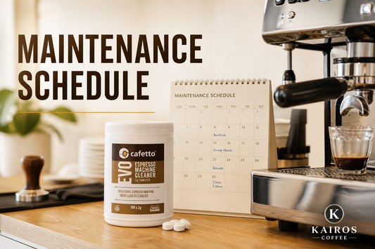 Café Espresso Maintenance Schedule: Backflush, Descale & Parts Cadence cover