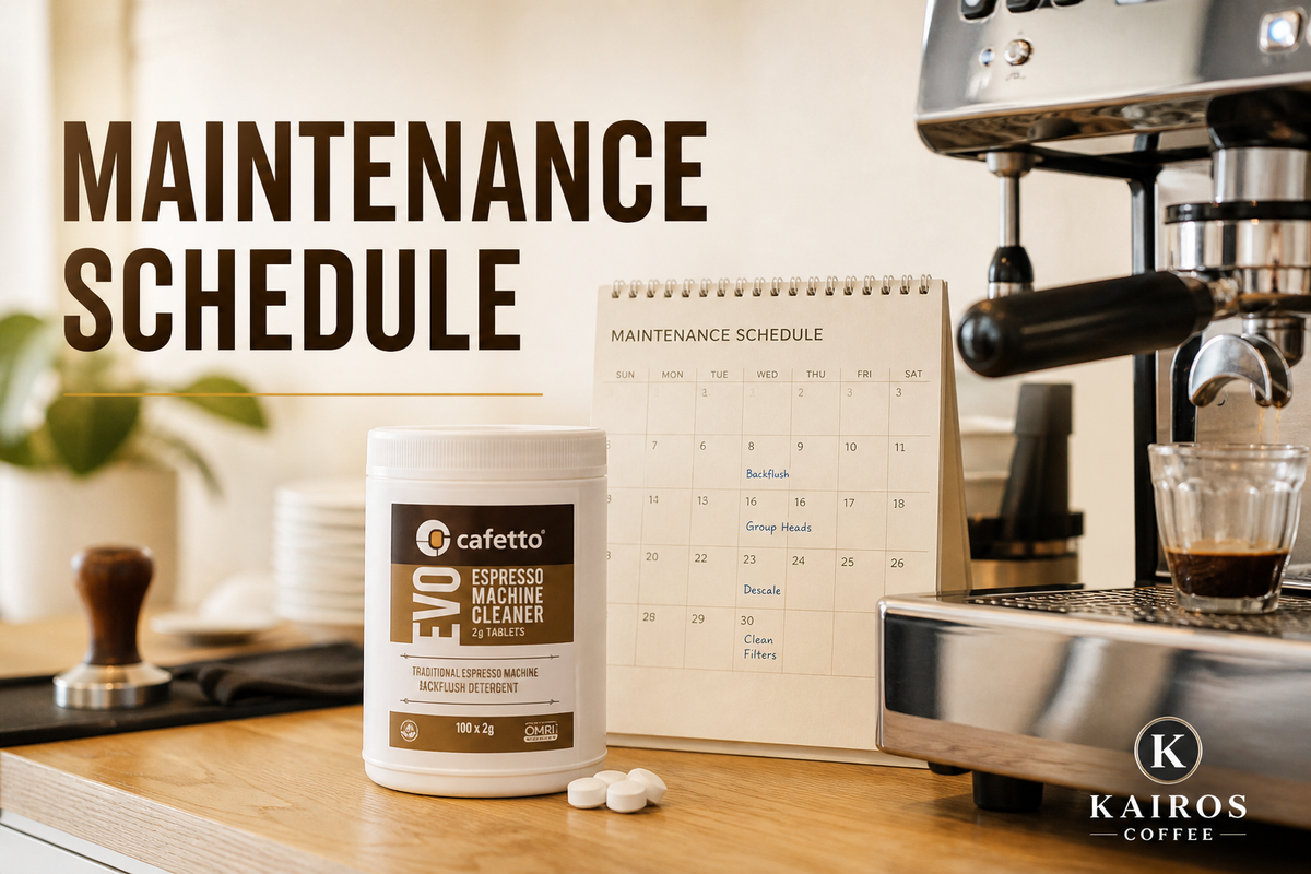 Café Espresso Maintenance Schedule: Backflush, Descale & Parts Cadence cover