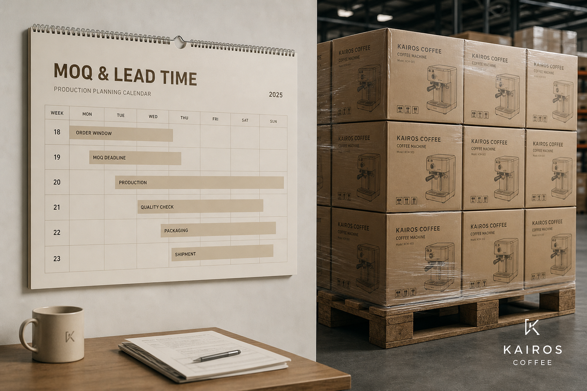 Coffee Machine MOQ, Lead Time & Sampling: What to Negotiate cover