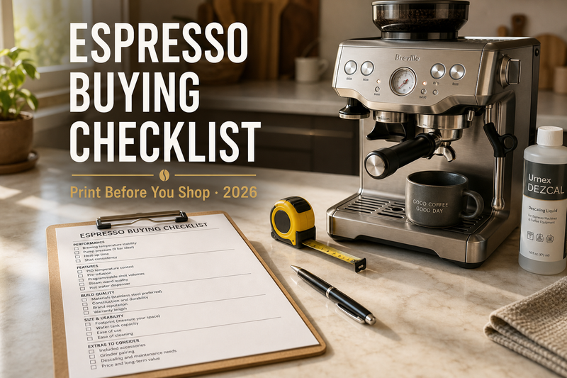Espresso Machine Buying Checklist: Print Before You Shop