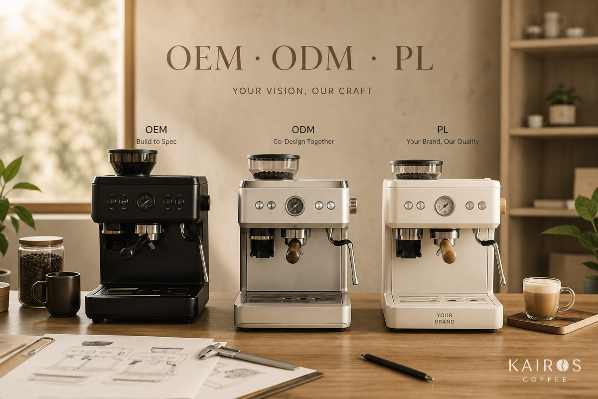 OEM vs ODM vs Private Label Coffee Machines: Which Partnership Fits? cover