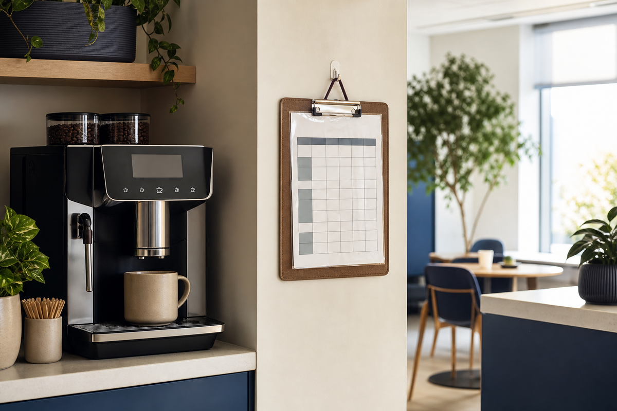 Office Coffee Machine Weekly Checklist cover