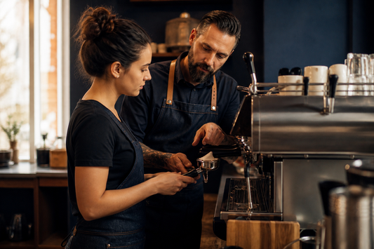 Train New Baristas on One Espresso Machine: A One-Week Café SOP cover