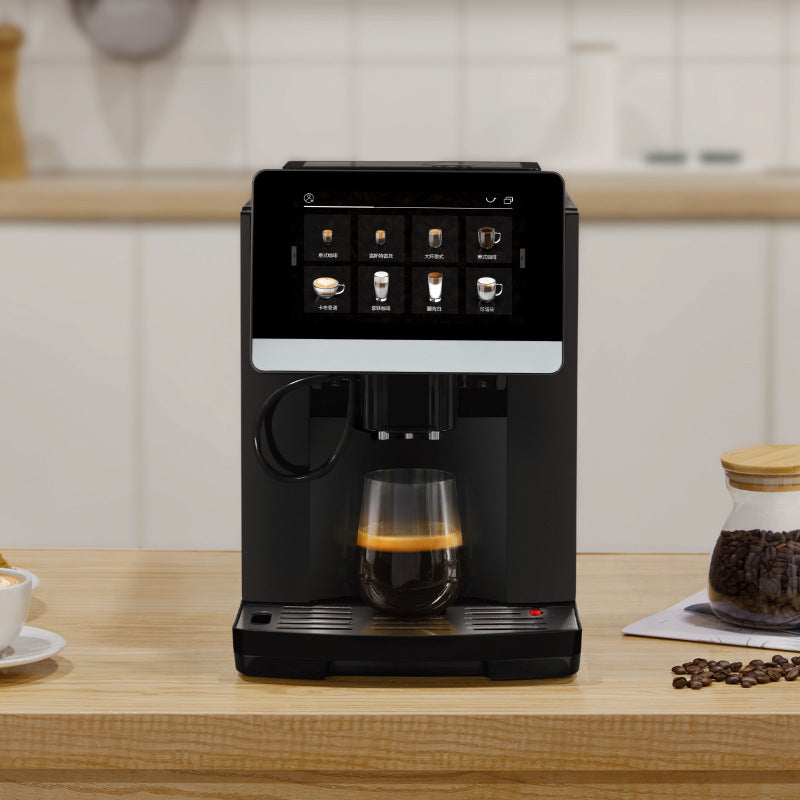 Fully Automatic Touchscreen Coffee Machine with Built-in Grinder for Home, Fully Automatic Drip Coffee Maker