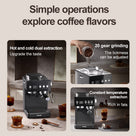 All-in-One Espresso Machine with Built-in Grinder, Room-Temperature Cold Brew & Milk Frother