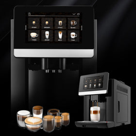 Fully Automatic Touchscreen Coffee Machine with Built-in Grinder for Home, Fully Automatic Drip Coffee Maker