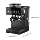 All-in-One Espresso Machine with Built-in Grinder, Room-Temperature Cold Brew & Milk Frother